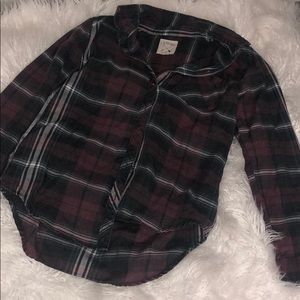 PacSun plaid button down.